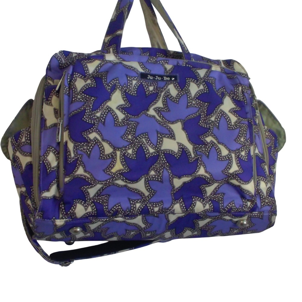 Ju-Ju-Be Be Prepared‎ Diaper Bag Perky Perennials Purple Floral Travel Tote Bag